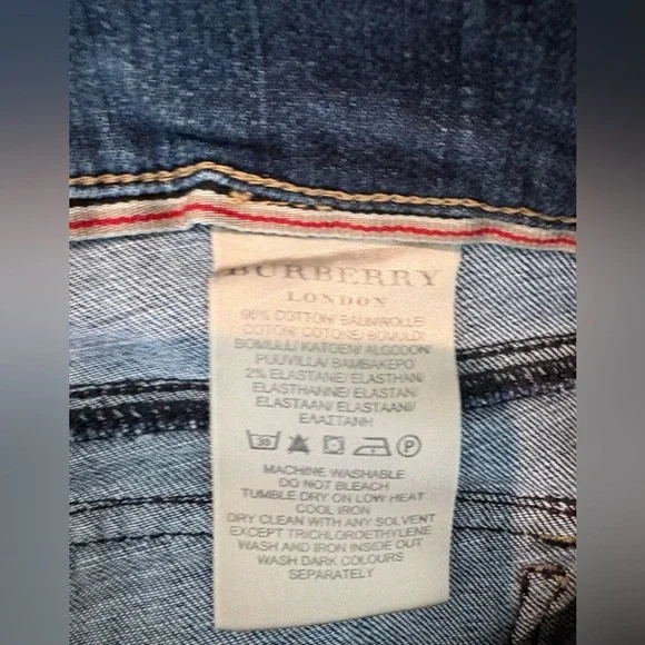 Burberry Women’s Vintage Y2K 00s Low Rise Flared Bootcut Midwash Jeans - Picture 6 of 12